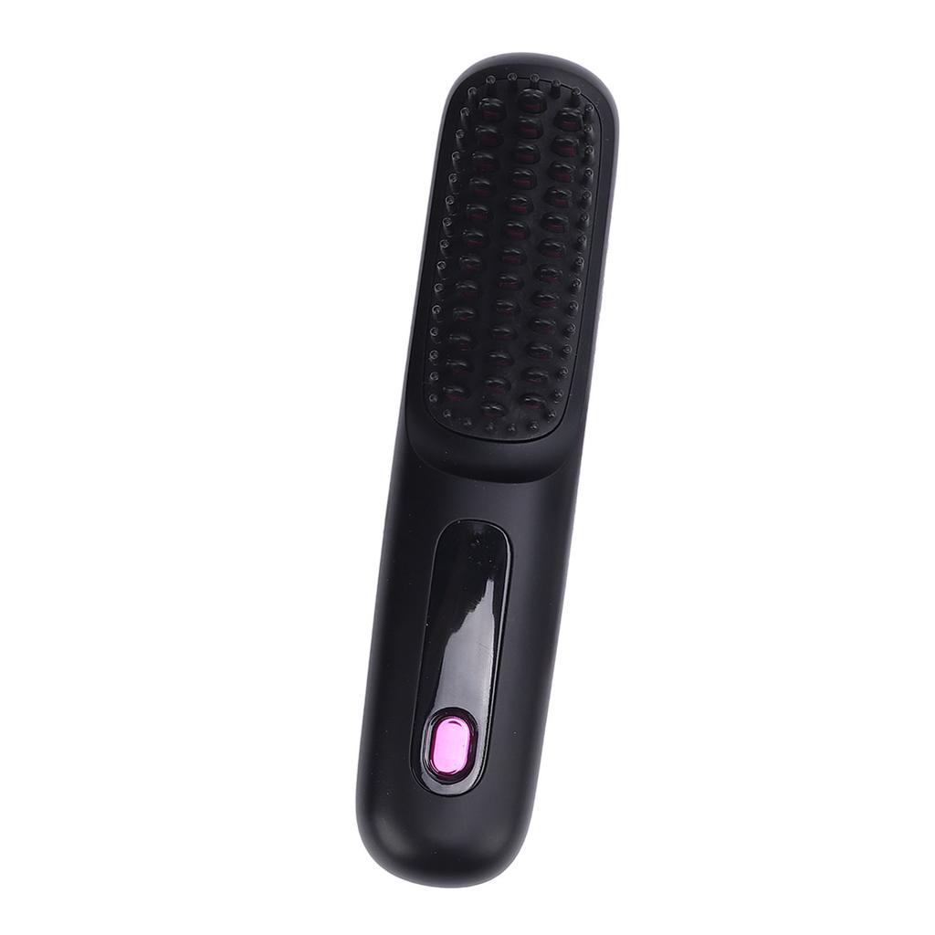 Cordless Hair Straightening Comb Negative Ionic Hair Straightening Curling Brush for Home and