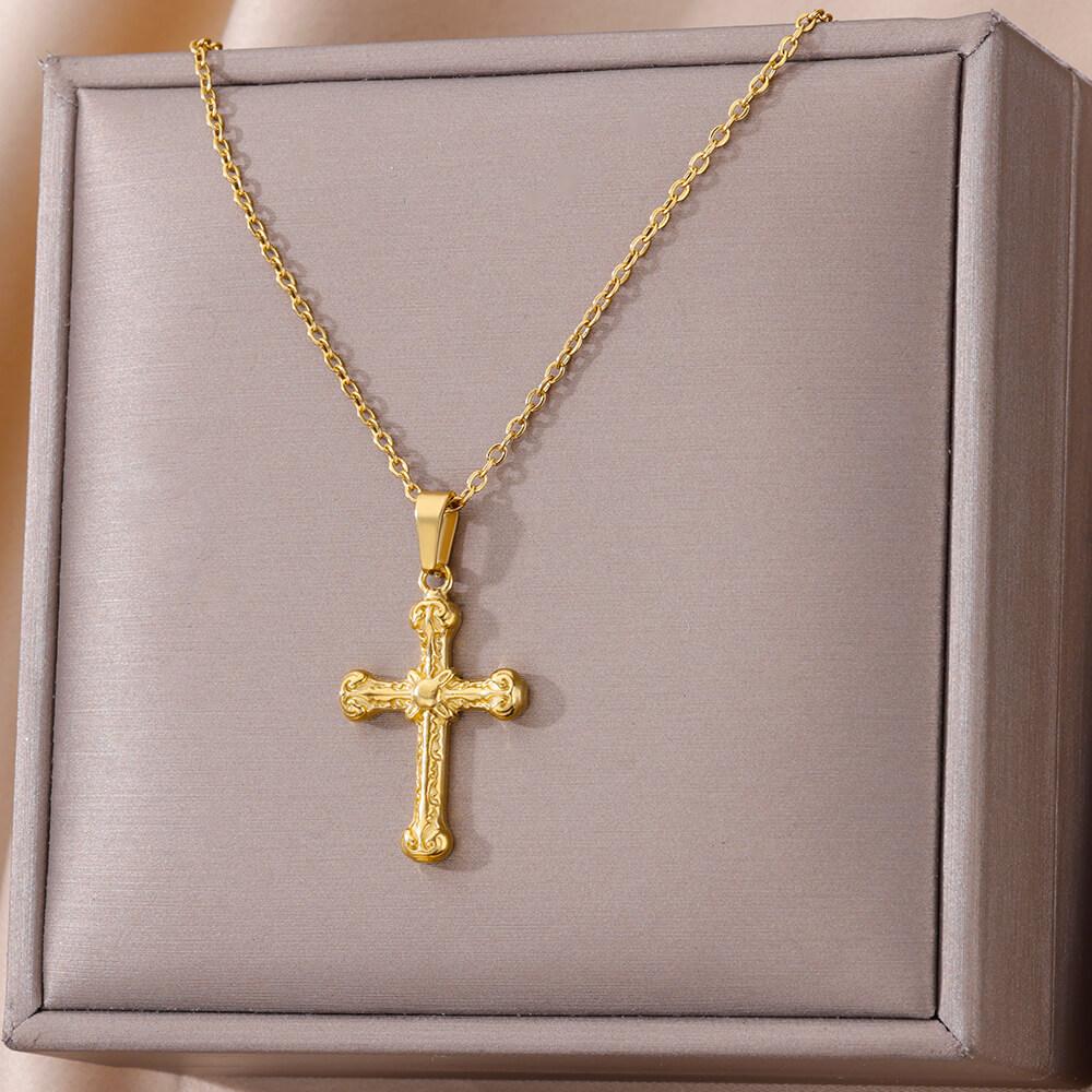 Stainless Steel Bowknot Lucky Necklace for Women Gold Color Korean Necklaces Female Aesthetic Zircon Accessories Free Gift
