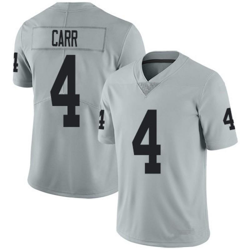 Raiders Embroidered Football Jersey 4 CARR 34 JACKSON 98 Mens Sports Game Training Shirt