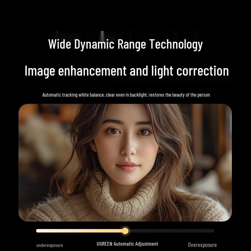 UGREEN 4K USB 3.0 Webcam with Dual Mics and Autofocus