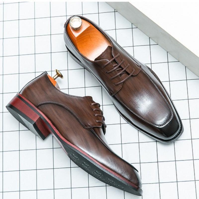 Men's Business Dress Shoes Luxury Handmade Leather Shoe Fashion Pointe Wedding Party Shoes Men Casual Oxford Footwear Man Shoes