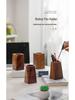 Retro Walnut Solid Wood Pencil Holder - Student & Office Desktop Stationery Storage Box Gift