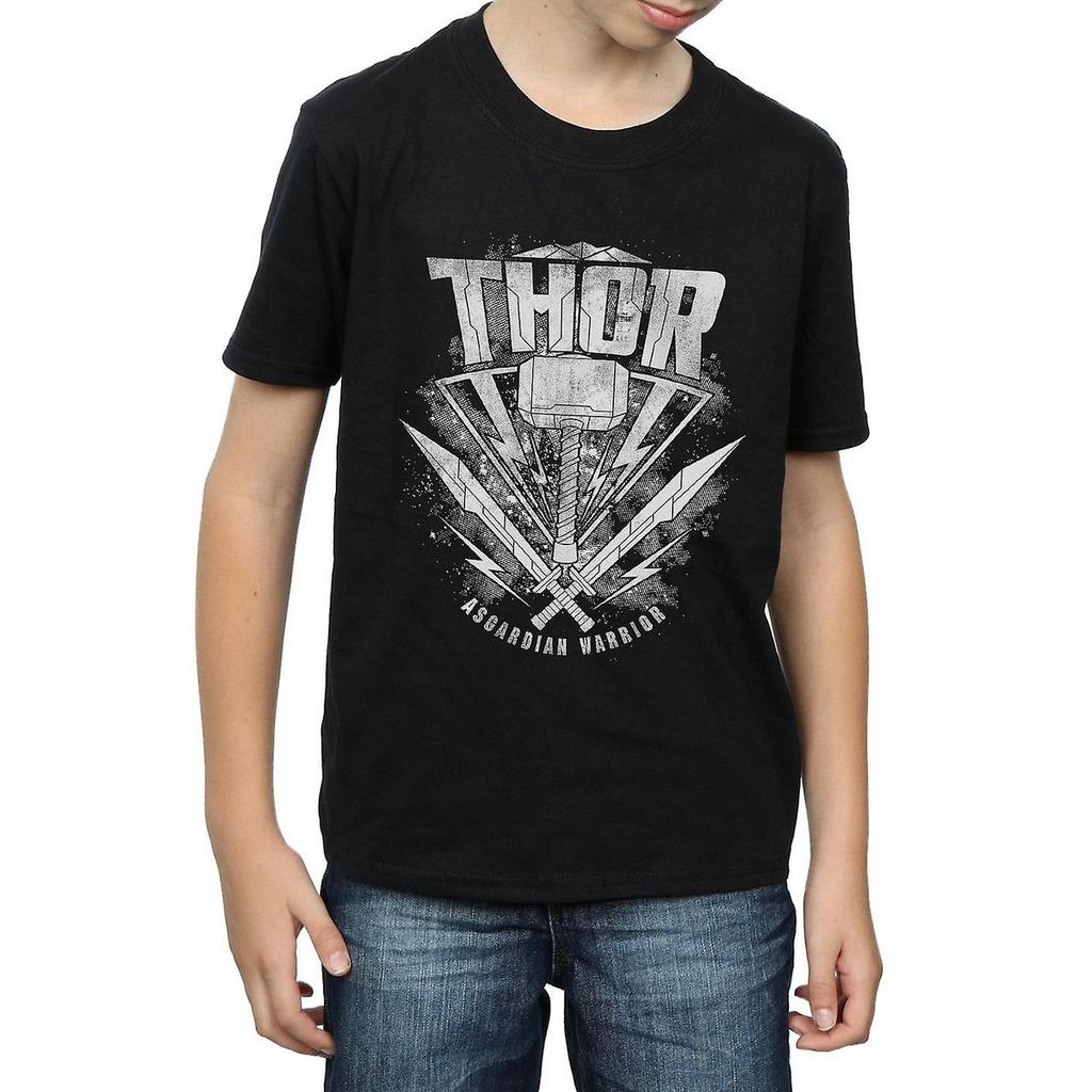 Thor: Ragnarok Jungen Hammer Baumwoll-Logo-T-Shirt