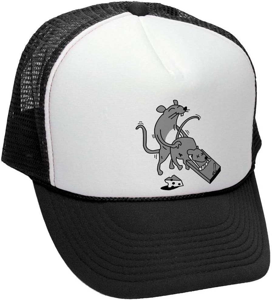 

Funny Dead Mouse Trap Rat Graphic Trucker Hat Polyester Adjustable Unisex Outdoor Cap One Size