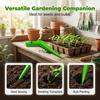 Planting hole digger, stainless steel handheld bulb planting tool, handheld garden seed digger with handle