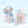 Plush Snowman Photocard Holder with Chain Cartoon Animal Photo Frame 3 Inch Kpop Photocard Sleeves for Girls Birthday Gifts 2025