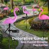 Flamingo Solar Garden Lights Outdoor Decor Waterproof Lawn Light Pathways Patio Decoration Stake Lights Holiday Supplies