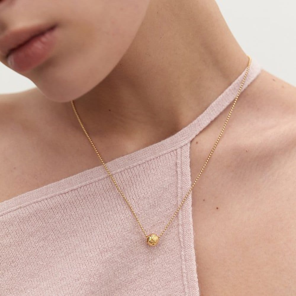 Mini Bumpy Necklace - Gold