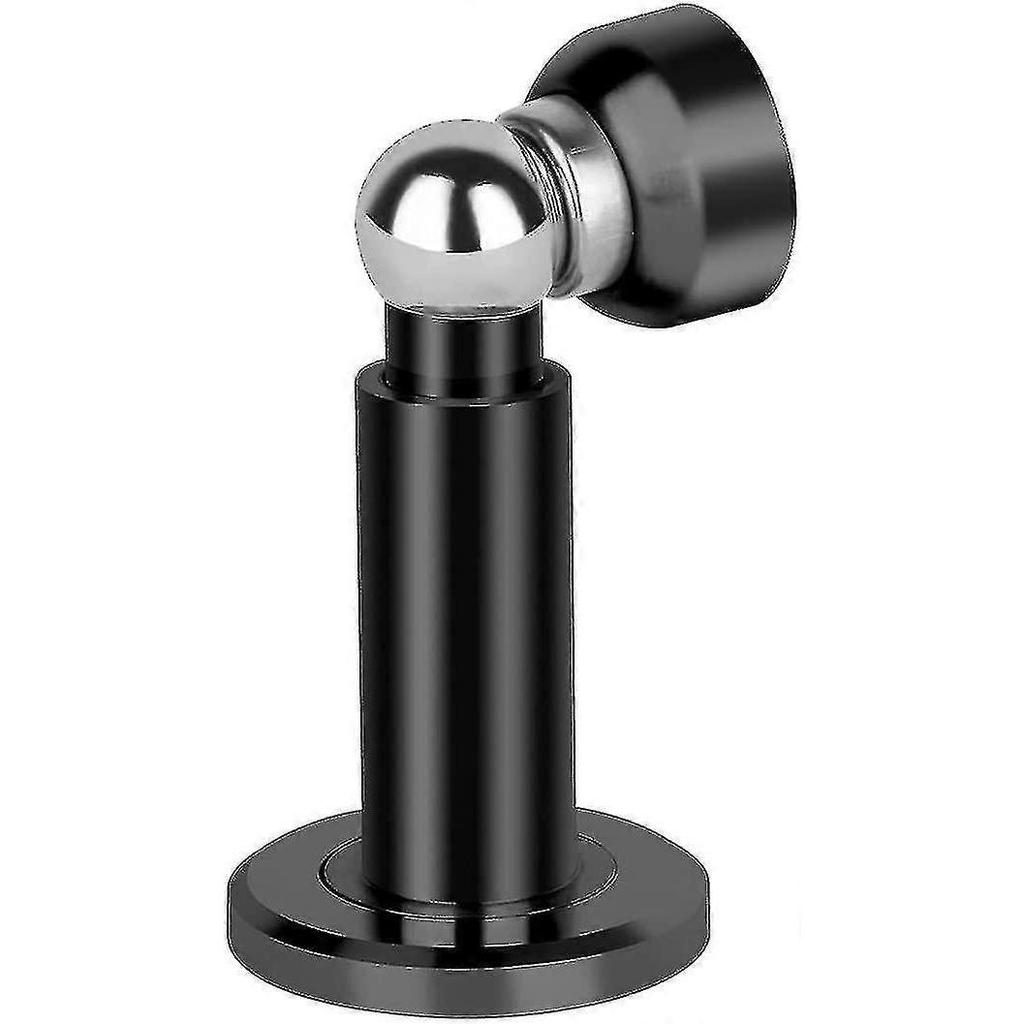 Adjustable Height Magnetic Door Stopper,magnetic Door Stop, 304 Stainless Steel Door Holder With Wall&floor Mounted(black)