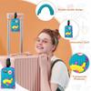 Luggage Tags, Boarding Passes, Creative Luggage Tags, PVC Soft Rubber Sign-in Tags, Anti-loss A-DH