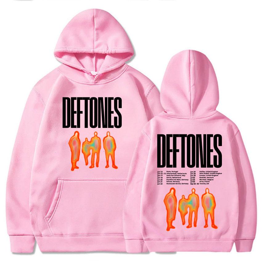 Deftones Tour Printing Hoodies Ropa Hombre Sudaderas Hooded Long Sleeve Men Women Sweatshirts Fashion Unisex Hoodie