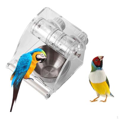 Bird Cage Feeder Foraging Toy Transparent Leakproof Easy To Clean Hanging Pet Food