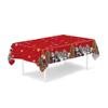 Santa Claus Elk Table Cover Plastic Party Tablecloths Christmas Tablecloth  Christmas Decoration
