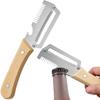 Stainless Steel Fruit Peeler Wooden Handle Paring Knife Planer Sugarcane Household Thick Fruits Vegetables Scraping Tools
