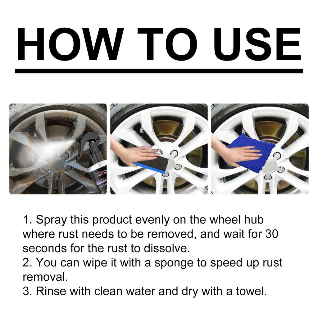 Homonth Multi-Purpose Rust Remover Spray Metal Surface Chrome Paint Car Maintenance Iron Powder Cleaning Super Rust Remover Car Inhibitor