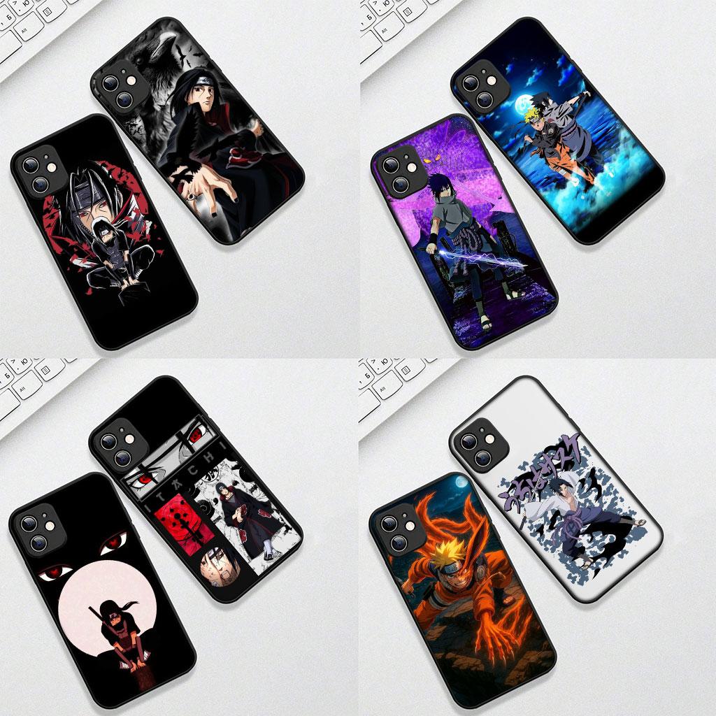 Cover for Apple iPhone 17 16 14 15 Pro Max Plus 15+ 16E XR ProMax Air + Coque Phone Case Akatsuki Narutos Sasuke Uchiha Itachi