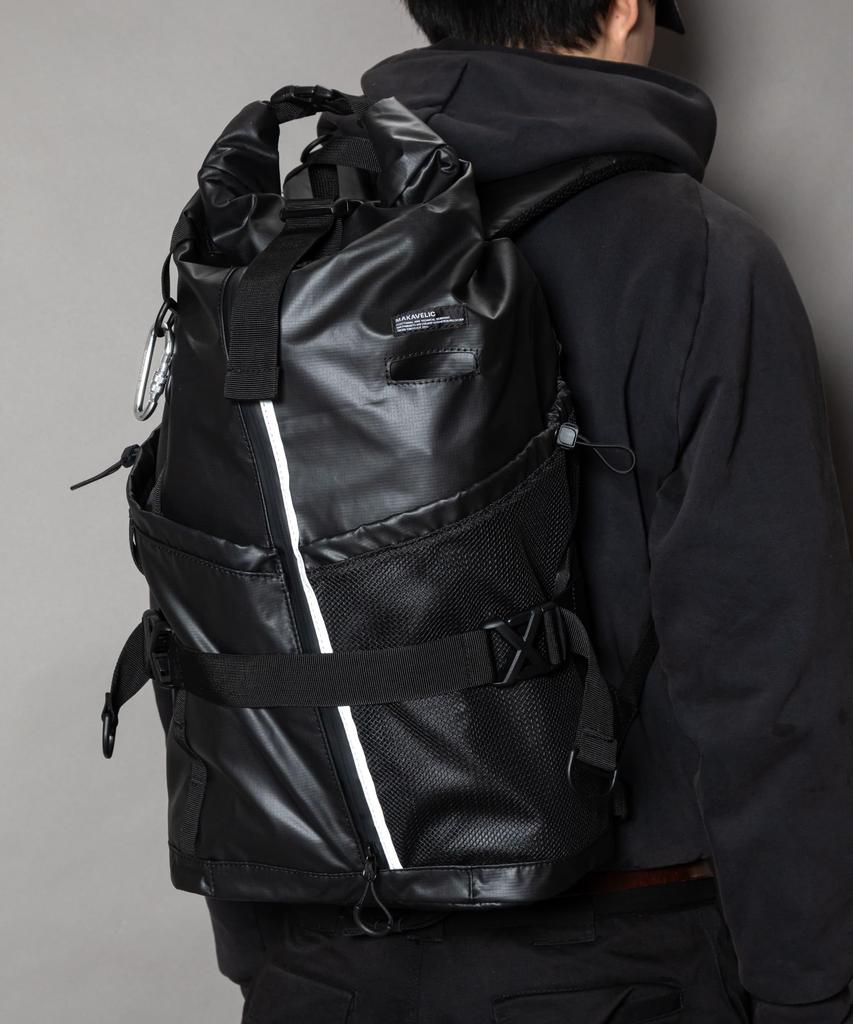 Body Bag RICO Unit Roll Top Mountain Bag BLACK [Machiavellic] (019)