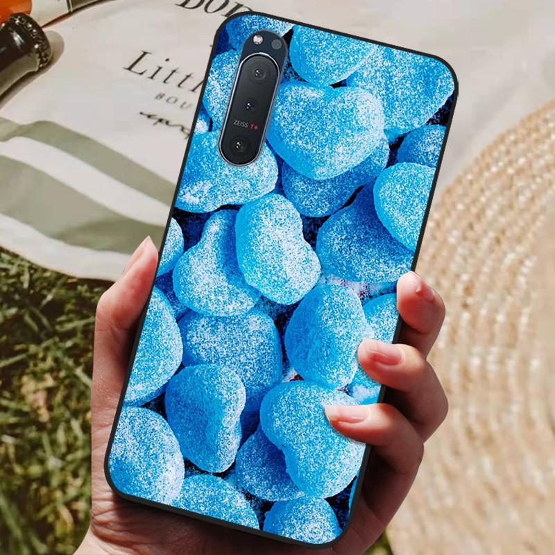 Für Sony Xperia 5 II Hülle Silikon Rückseite Handyhülle für Sony Xperia 5 II Hüllen Xperia1 III L4 Weiche Bumper Coque Cool Fundas