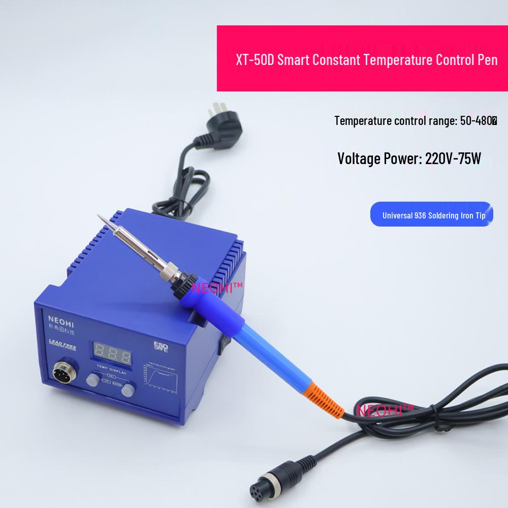 Adjustable Temp Soldering Station with Digital Display and Rivet Welding Iron