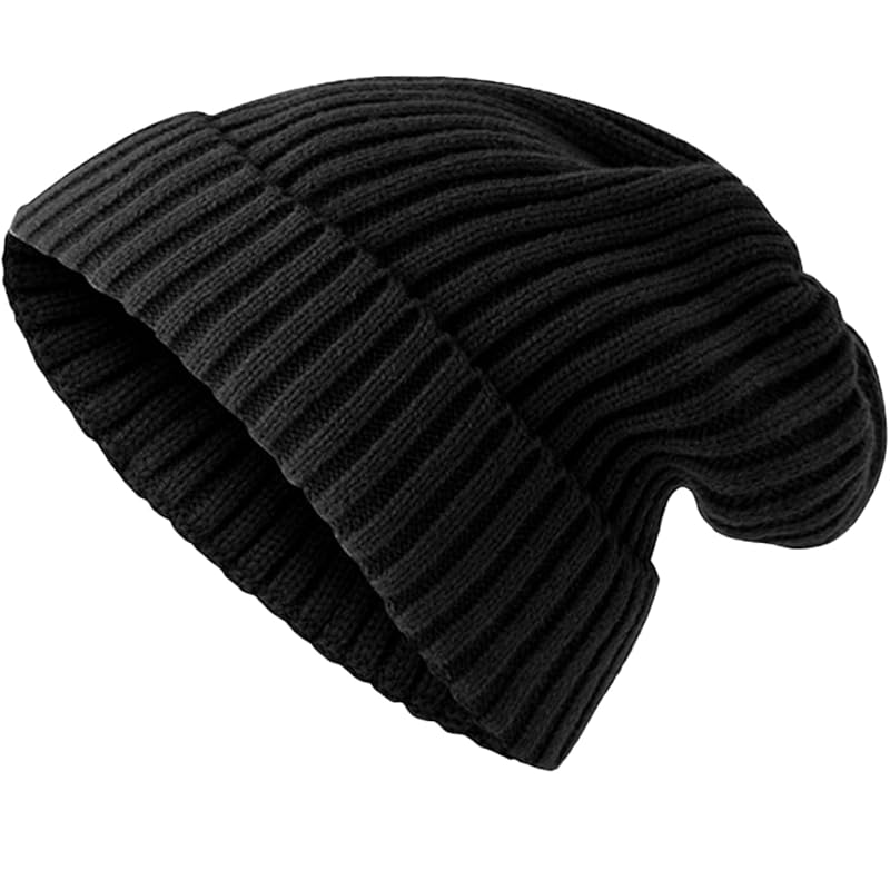 

[White Fang] hat colorful knit hat simple snowboarding Fashionable outdoor men s ladies CZ439 (black)