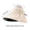 Women Summer Foldable Wide Brim Panama Hat Beach Cap Sunshade Hat Sun Cap Bucket Hat