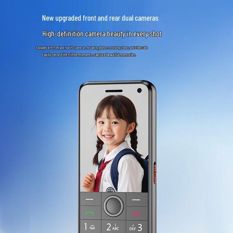 Coovei W9+ 4G tlačítkový telefon pro seniory a studenty (CN verze)