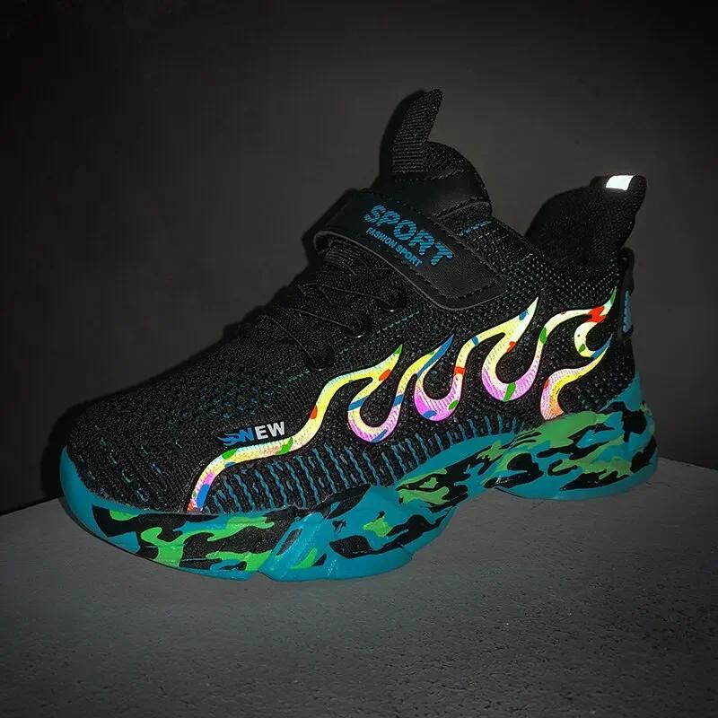 Quality Kids Shoes Children's Fashion Boy Running Sneakers Non-slip Lightweight Sports Children Shoes Quality