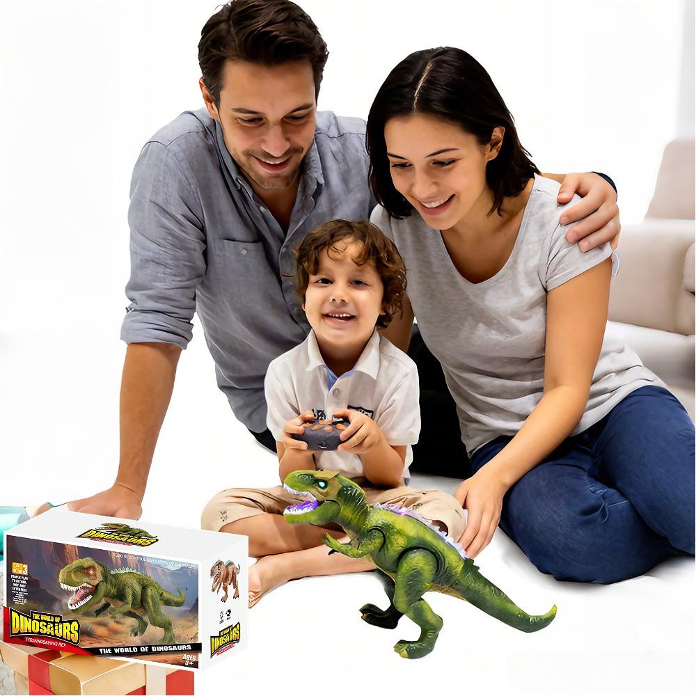 Robot Dinosaur Toy with Light & Realistic Roaring Sound, Remote Control Walking & Dancing, Kids Electronic Toy, Birthday Gift