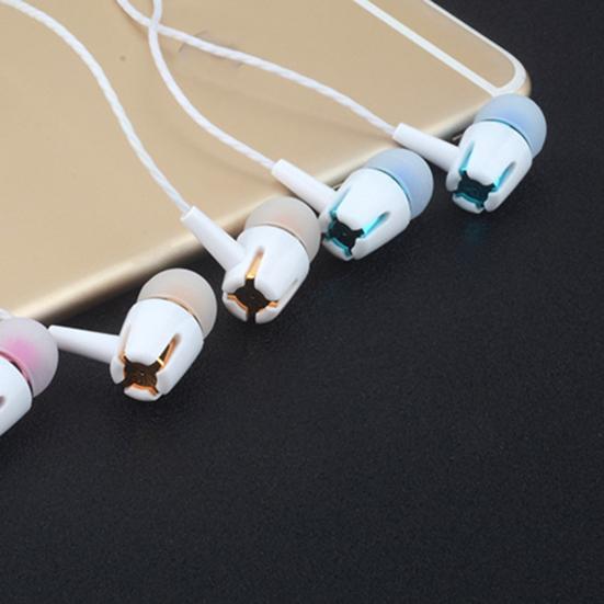 Sport Earbud with Microphone Anti-interference Noise Reduction Stereo Surround Heavy Bass Music Player Stable Signal 3.5mm Wired In-ear Earphone