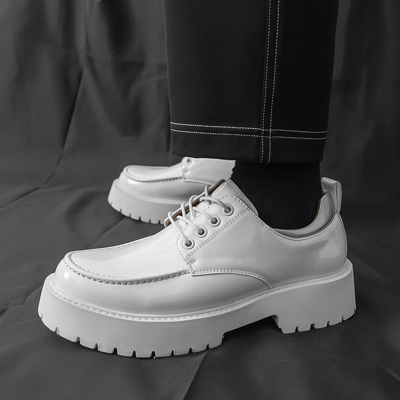 Street Style Mens Casual Shoes Fashion Male Oxford Shoes Comfortable PU Leather Formal Dress Footwear Leisure Walk Walking Shoes