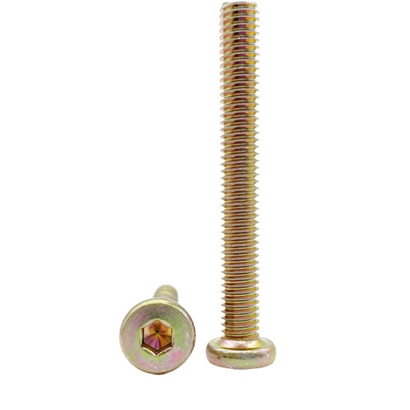 M6 Zinc Plated Flat Head Hex Socket Screw for Furniture (15-70mm)