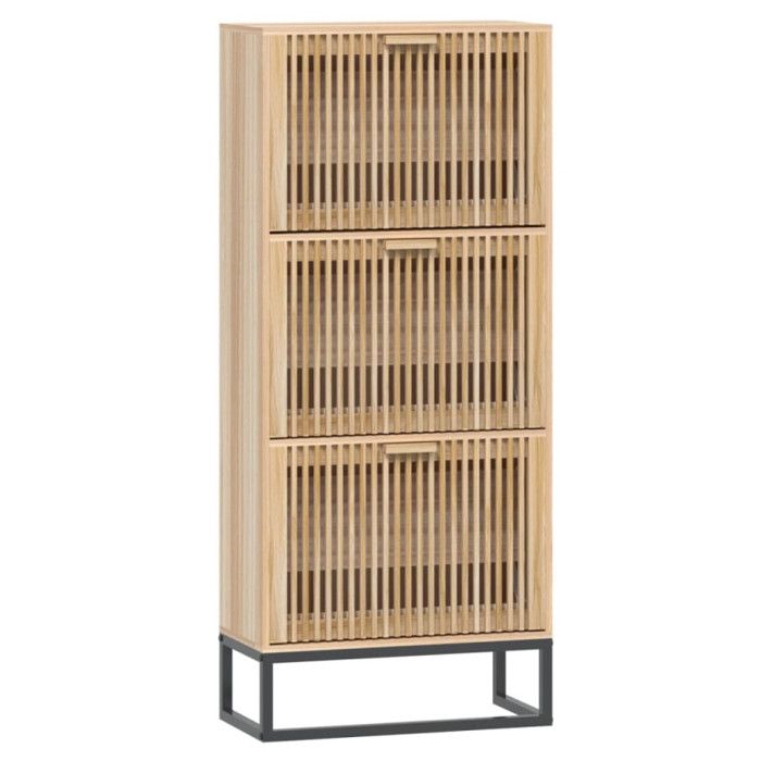 VidaXL Shoe Cabinet 52x25x120 Cm Engineered Wood, Shoe Storage, Shoe Rack, 352129
