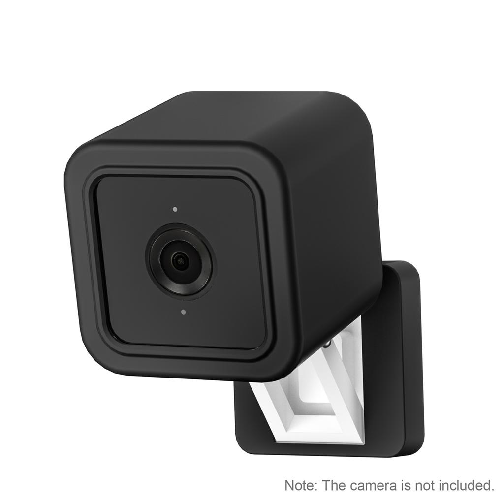 Compatible with Wyze Cam V3 Mount, Silicone Cover Protective Case Wall Mount Bracket with Wall Mount Base