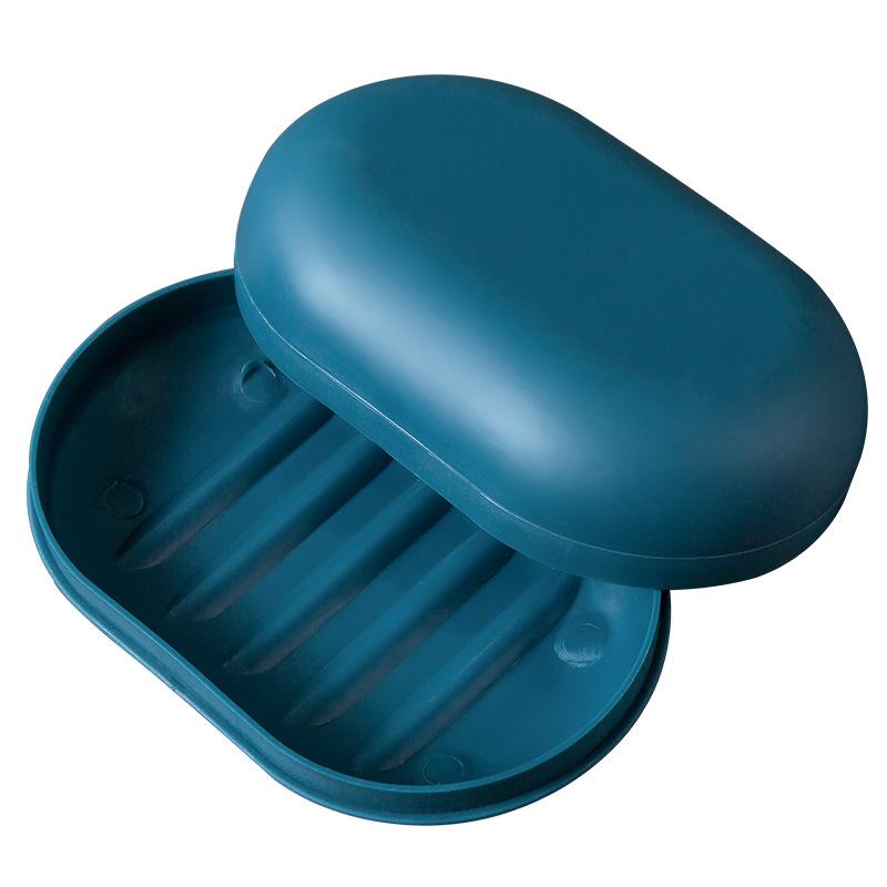 Portable Travel Soap Box Solid Color Lid Soap Dishes Hand Body Bath Face Clean Face Soaps Storage for Travel Bathroom Tools