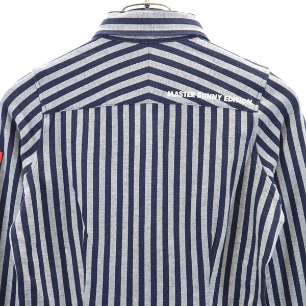 MASTER BUNNY EDITION made in Japan Striped Pattern Long sleeve Button down shirt Women Used