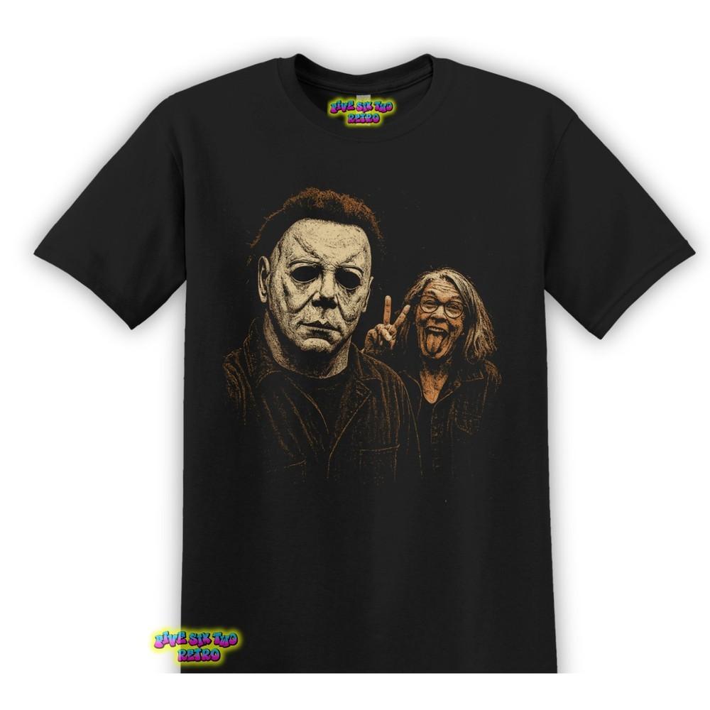 

Michael Myers Laurie Strode Halloween Movie TShirt Black S3XL Unisex T-Shirt XXXXL