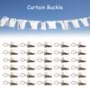 Multipurpose Hook Clips Set Of 100,Metal Curtain Clips for Curtain Bathroom Shower Curtains And Outdoor Decorations