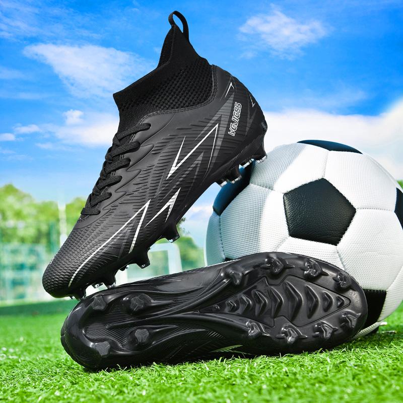 Unisex Fußballschuhe sind Schnürschuhe mit hochelastischen Socken, Trainingsschuhe für Kunstrasen und Outdoor-Sporttraining
