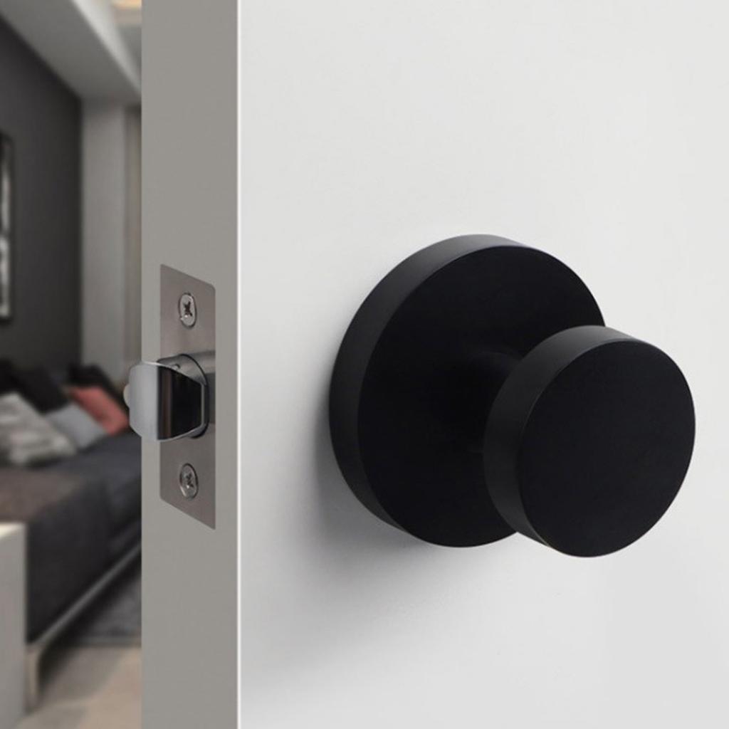 Okrągłe gałki do drzwi ze stopu cynku Zestaw gałek Bez blokady Klamki do drzwi wewnętrznych do przedpokoju, szafy, łazienki Łatwe w montażu