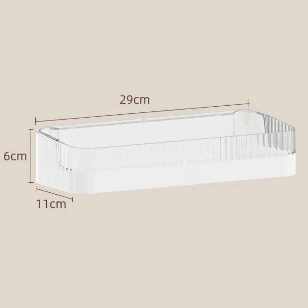 Plastic Bathroom Storage Rack Wall Mounted Bathroom Shelf Toiletries Holder  Shower