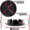 4PCS Compatible with VW Wheel Center Caps,65mm 3B7 601 171 / 6U7 601 171 Ferman Flag Car Wheel Hub Caps ABS Rim Center Hub Cover