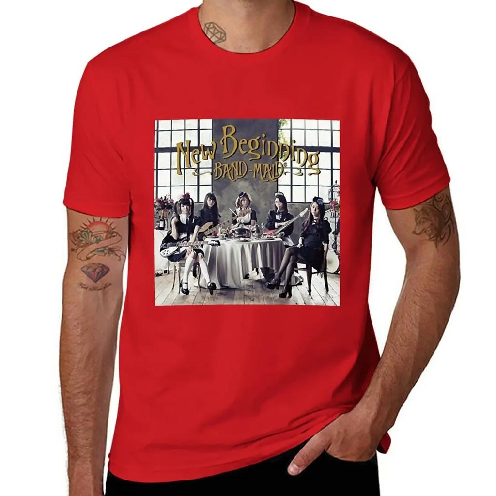 custom t shirts design your own sweat shirt t shirts Day Gift For Band Maid Beginning Vintage Photograp T-Shirt