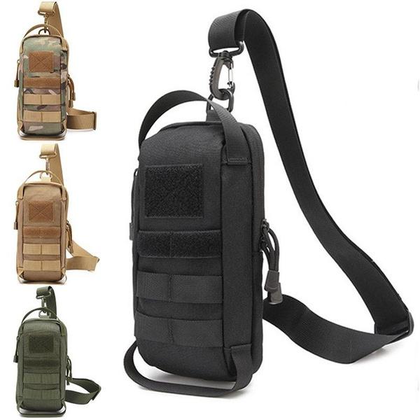 Taktische Umhängebrusttasche Mini Sling Bag Outdoor EDC Werkzeugaufbewahrungspack Handtasche Militär Reise Jagd Wandertasche