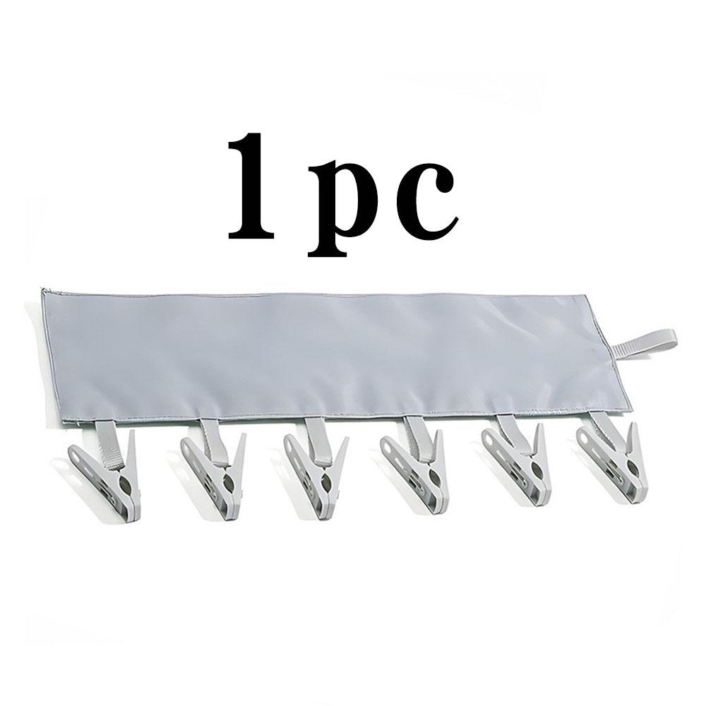 Tragbarer Faltbarer Reisebügel, Faltbare Stoff-Badezimmer-Wäscheklammern, Stanzfreier Selbstklebender Hängeclip Aufbewahrungsgestell