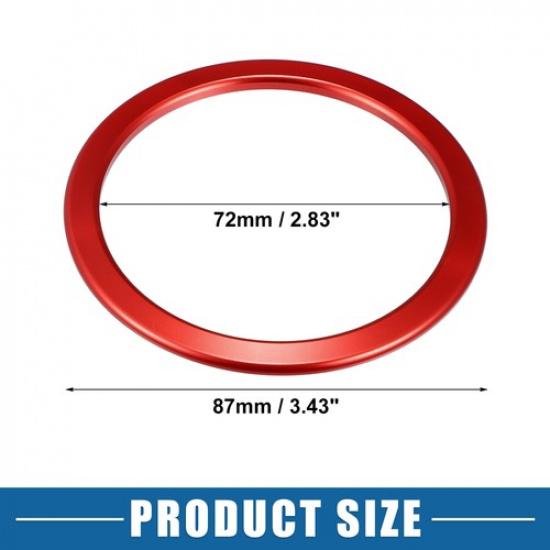 Set of 4 AC Air Vent Outlet Cover Ring Trim for Toyota Tundra 2014- Red