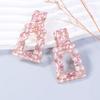 Juran Rhinestone Geometric Drop Earrings