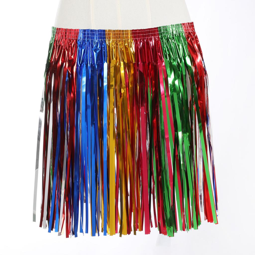 Halloween Carnival Dance Show Rainbow Grass Dress Up Hawaii Beach Ball Party Decoration