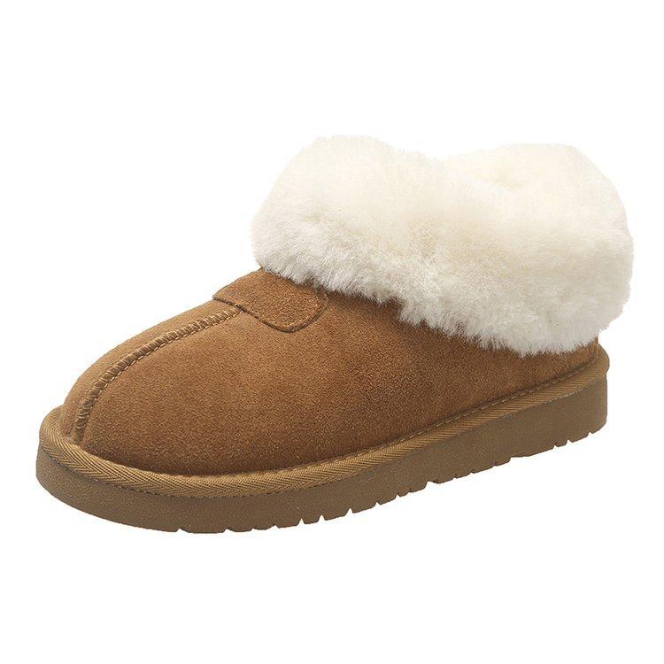 Northeast Cotton Shoes Women's 2025 New Snow Boots Piled and Thickened Winter Thick-soled Fur Integrated Bread Shoes Mao Mao Boots