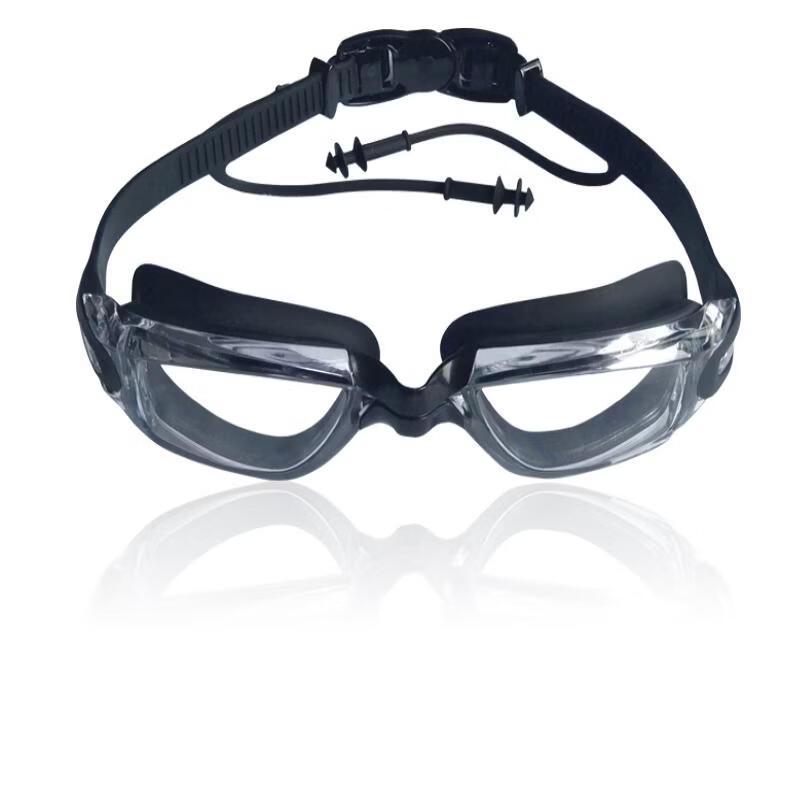 

Unisex Integrated Silicone Earplug Swimming Goggles