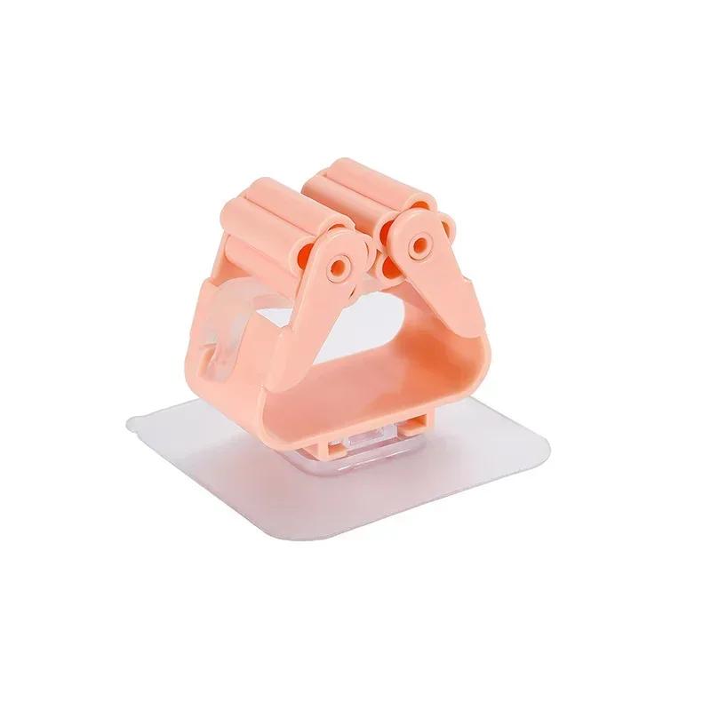 Mop Rack Bathroom Accessories Wall Mounted Shelf Organizer Hook Broom Holder Hanger Behind Doors/On Walls Kitchen Storage Tool